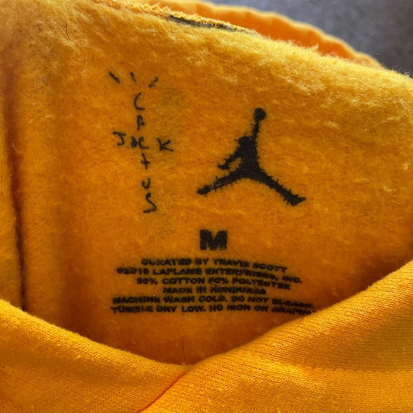 Cactus Jack by Travis Scott & Air Jordan Highest Hoodie “Gold” - M - Picture 2 of 3